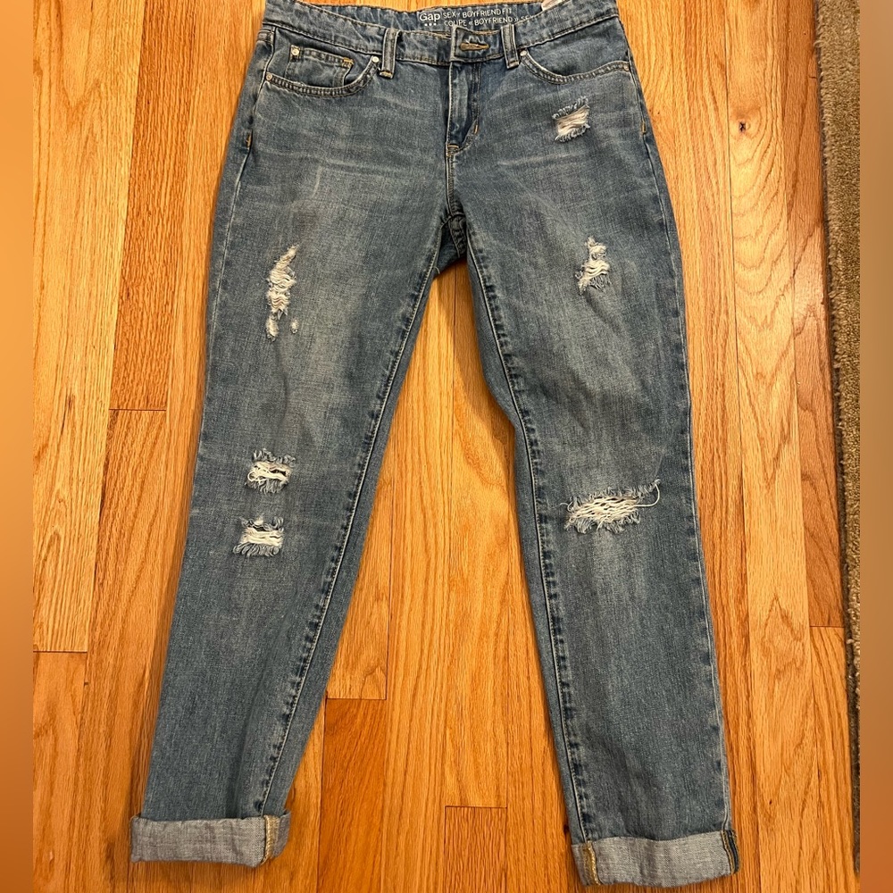 Gap “sexy boyfriend fit” jeans